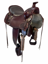 16.5Inch Used Tucker High Plains Trail Saddle Wide Tree T60