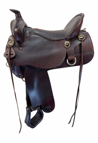 16.5Inch Used Tucker High Plains Trail Saddle Wide Tree  T60