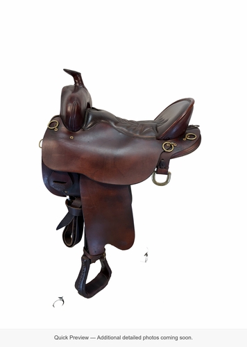 16.5Inch Used Tucker High Plains Trail Saddle X Wide Tree 260