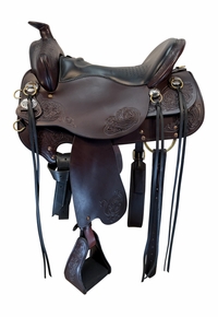 16.5Inch Used Tucker Horizon North Star Trail Saddle 263 Wide Tree