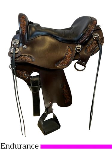 SOLD 2024/05/18 PRICE REDUCED! 16.5Inch Used Tucker Horizon Outpost Endurance Saddle 179 *Free Shipping*
