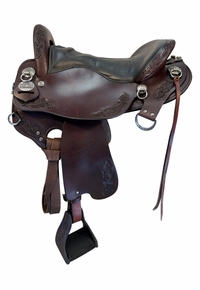 16.5Inch Used Tucker Horizon Outpost Endurance Saddle Wide Tree 179