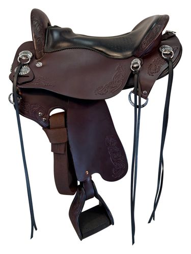 16.5Inch Used Tucker Horizon Outpost Endurance Saddle Wide Tree 179