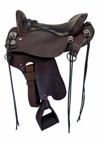 16.5Inch Used Tucker Horizon Outpost Endurance Saddle Wide Tree 179