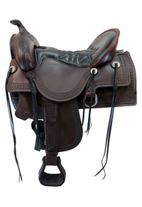 SOLD 2026/07/01e  16.5Inch Used Tucker Oldwest Trail Saddle Wide Tree 277