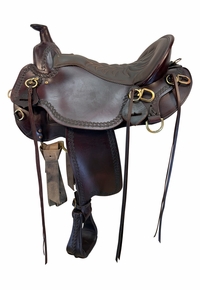 16.5Inch Used Tucker Pine Ridge Mule Trail Saddle 289