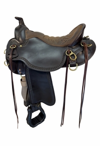 16.5Inch Used Tucker Pine Ridge Mule Trail Saddle Medium Tree 289