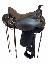 16.5Inch Used Tucker Pine Ridge Mule Trail Saddle Medium Tree 289