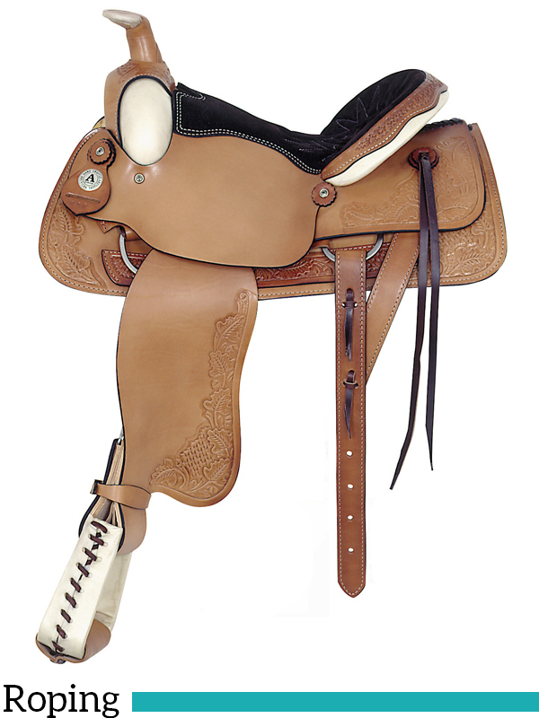 16" American Saddlery All Around Deluxe Roping Saddle 757