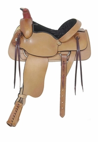 16" American Saddlery Plain All Around Roping Saddle 756