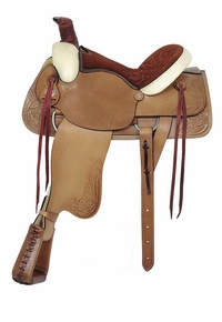 16" American Saddlery Rawhide All Around Roping Saddle 755