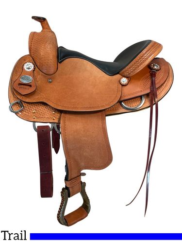 16in Crates Lightweight Round Skirt Trail Saddle 2171 SAVE $419 CLEARANCE