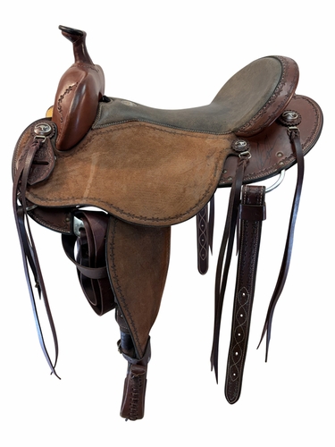 16 Inch Martin Saddlery Clinton Anderson Autographed Aussie Down Under Aussie Saddle Medium Tree