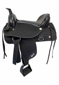 SOLD 2025/09/29  16 Inch Used Abetta Bush Popper Cordura Trail Saddle 20555