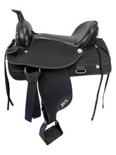 SOLD 2025/09/29  16 Inch Used Abetta Bush Popper Cordura Trail Saddle 20555