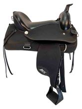 SOLD 2025/09/29  16 Inch Used Abetta Bush Popper Cordura Trail Saddle 20555