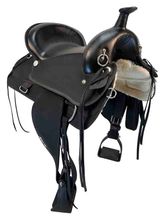 SOLD 2025/09/29  16 Inch Used Abetta Bush Popper Cordura Trail Saddle 20555