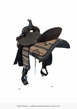 16 Inch Used Abetta Cordura Trail Saddle Wide Tree