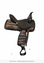 16 Inch Used Abetta Cordura Trail Saddle Wide Tree