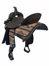 16 Inch Used Abetta Cordura Trail Saddle Wide Tree