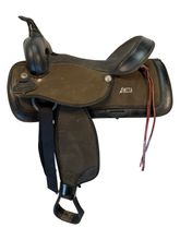 16 Inch Used Abetta Cordura Trail Saddle Wide Tree