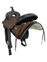 16 Inch Used Abetta Cordura Trail Saddle Wide Tree