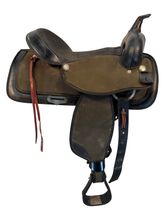 16 Inch Used Abetta Cordura Trail Saddle Wide Tree