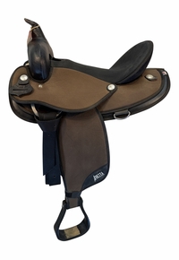 16 Inch Used Abetta Cordural Trail Saddle Wide Tree 20501