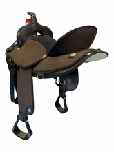 16 Inch Used Abetta Cordural Trail Saddle Wide Tree 20501