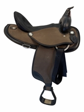 16 Inch Used Abetta Cordural Trail Saddle Wide Tree 20501