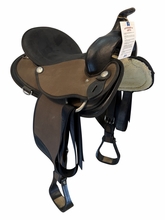 16 Inch Used Abetta Cordural Trail Saddle Wide Tree 20501