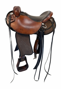 16 Inch Used About the Horse Cordura Endurance Saddle Medium Tree