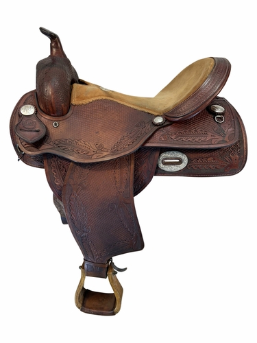 16 Inch Used Alamo Trail Saddle