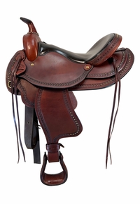16 Inch Used American Saddlery Austin Arabain Trail Saddle 921
