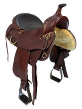 16 Inch Used American Saddlery Trail Saddle Wide Tree 939