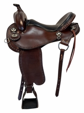 SOLD 2026/08/21j 16 Inch Used Bar J Tack Trail Saddle Wide Tree