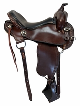 SOLD 2026/08/21j 16 Inch Used Bar J Tack Trail Saddle Wide Tree