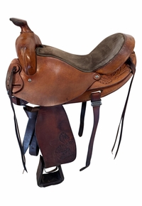 16 Inch Used Bear Valley Trail Saddle Medium Tree 100