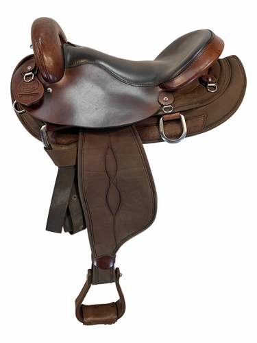 16 Inch Used Big Horn Cordura Endurance Saddle 122