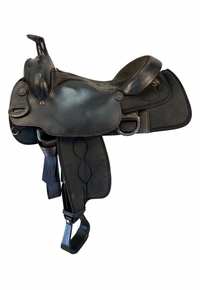 16 Inch Used Big Horn Cordura Roping Saddle Wide Tree 209