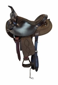 16 Inch Used Big Horn Cordura Trail Saddle Medium Tree 106