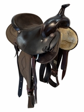 16 Inch Used Big Horn Cordura Trail Saddle Medium Tree 106