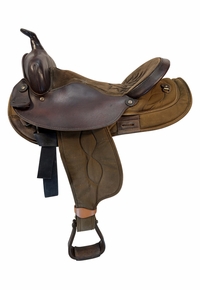 16 Inch Used Big Horn Cordura Trail Saddle Medium Tree 106