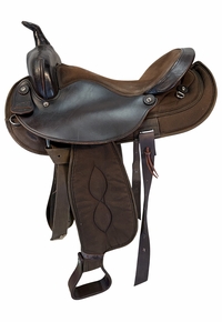 16 Inch Used Big Horn Cordura Trail Saddle Medium Tree 106