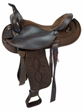 16 Inch Used Big Horn Cordura Trail Saddle Medium Tree 106