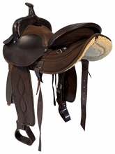 16 Inch Used Big Horn Cordura Trail Saddle Medium Tree 106