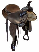 16 Inch Used Big Horn Cordura Trail Saddle Medium Tree 106