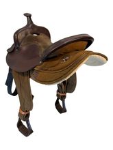 SOLD 2026/01/06   16 Inch Used Big Horn Cordura Trail Saddle Medium Tree 106