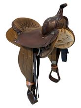 SOLD 2026/01/06   16 Inch Used Big Horn Cordura Trail Saddle Medium Tree 106