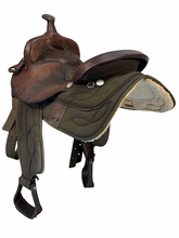 16 Inch Used Big Horn Cordura Trail Saddle Medium Tree 169